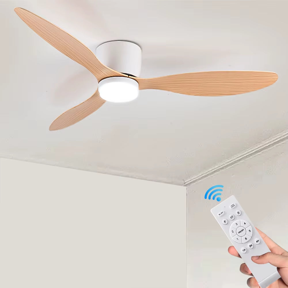 Digital Ceiling Fan with Light 6-Speed Choice