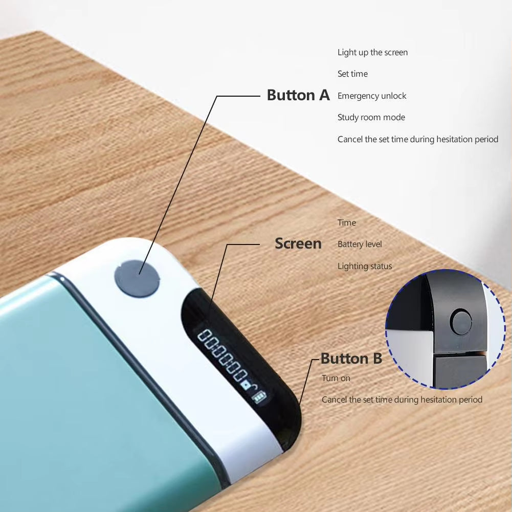 Portable Mobile Phone Lock Box Timer