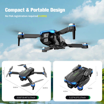 4K Professional Dual Camera 6CH Foldable Drone