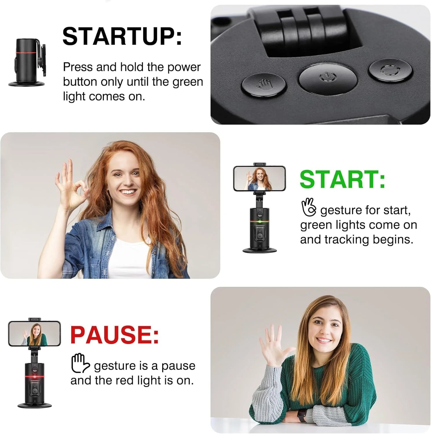 Auto Face Tracking Phone Holder Tripod