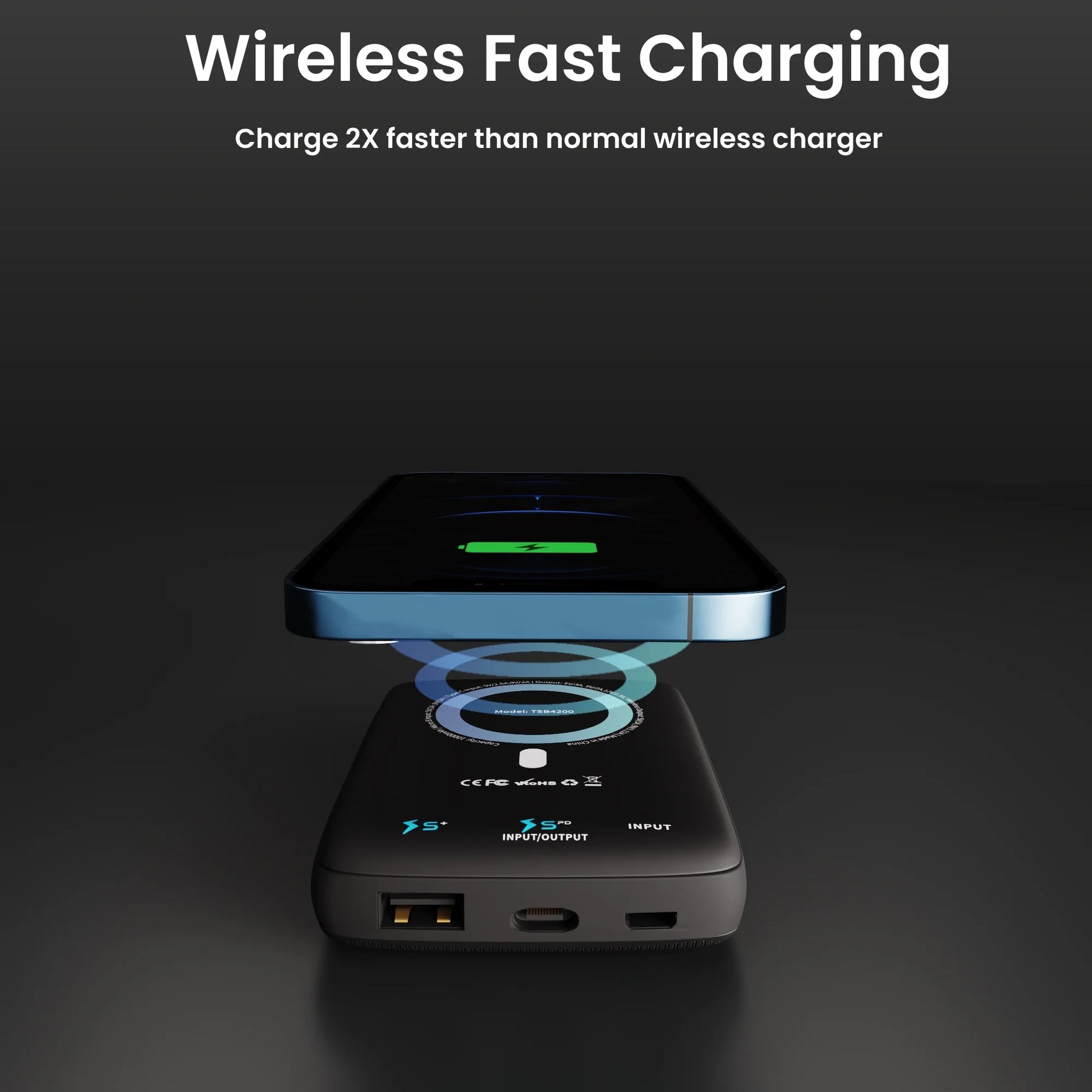 Magnetic 10000Mah Wireless Power Bank