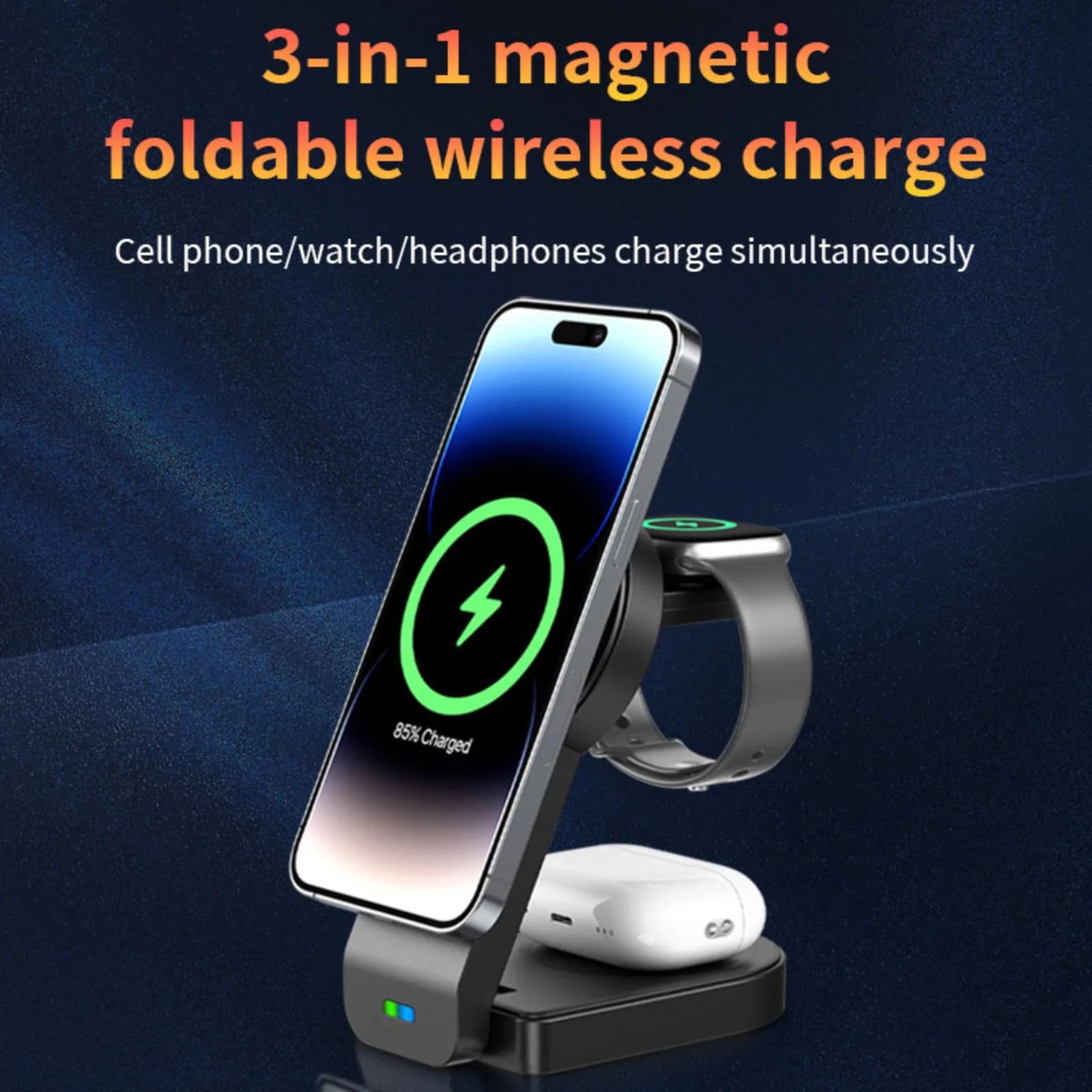 3-In-1 Docking Station with USB Type-C Cable