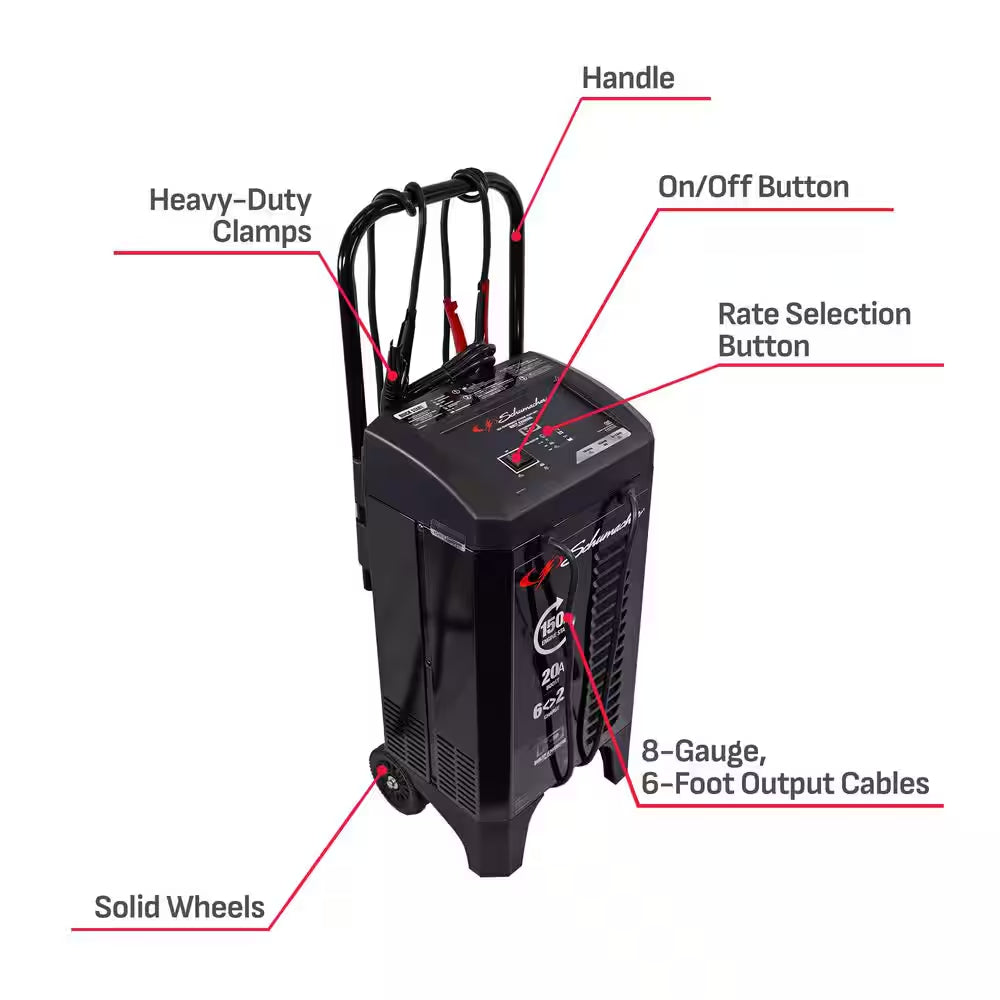 Fully Automatic Wheeled Battery Charger