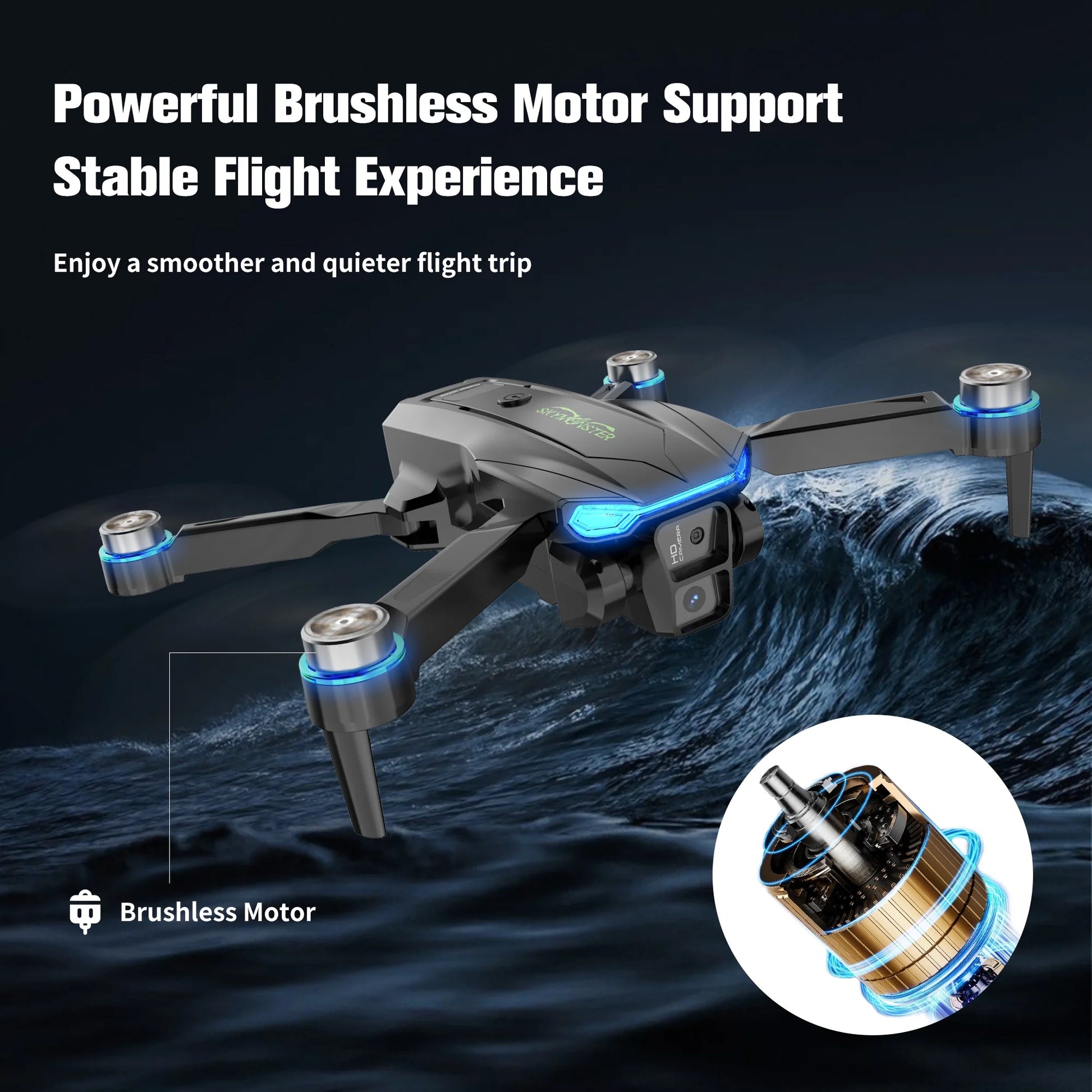 4K Professional Dual Camera 6CH Foldable Drone
