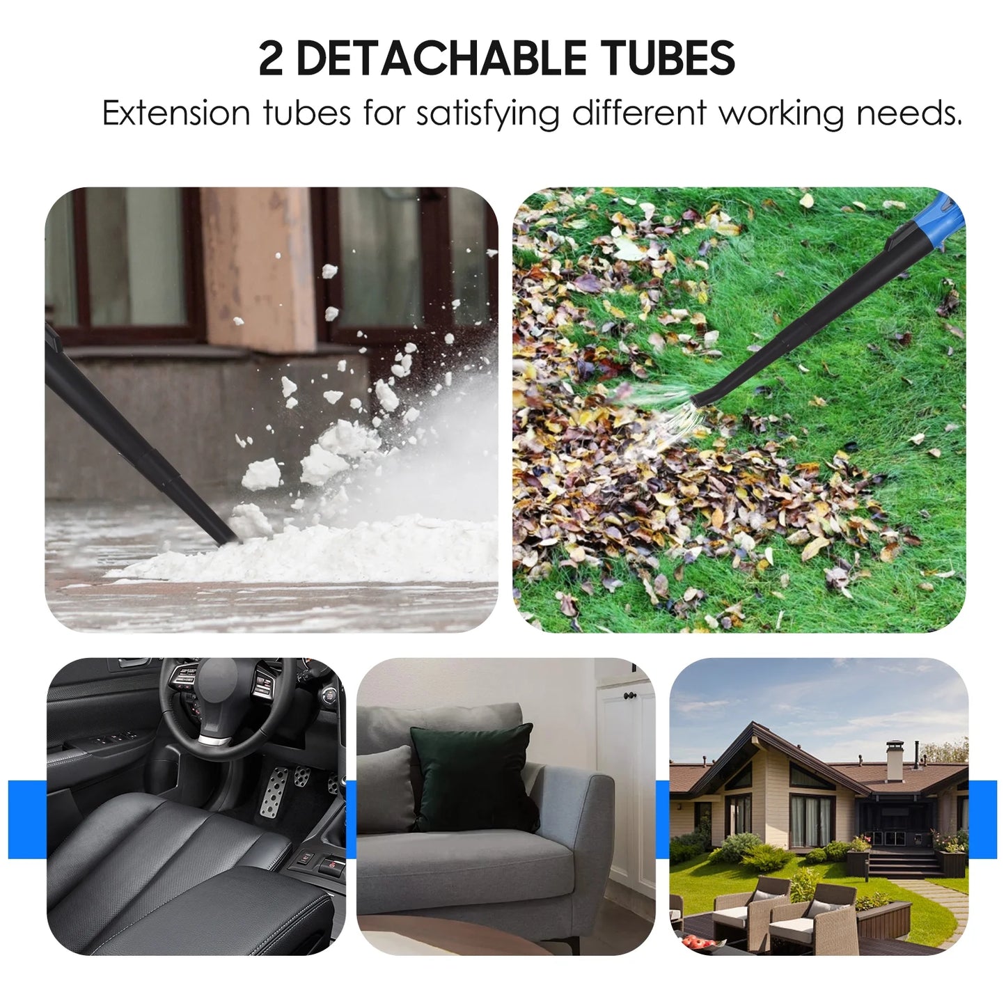 Leaf Blower 20V Cordless Electric Leaf Vacuum