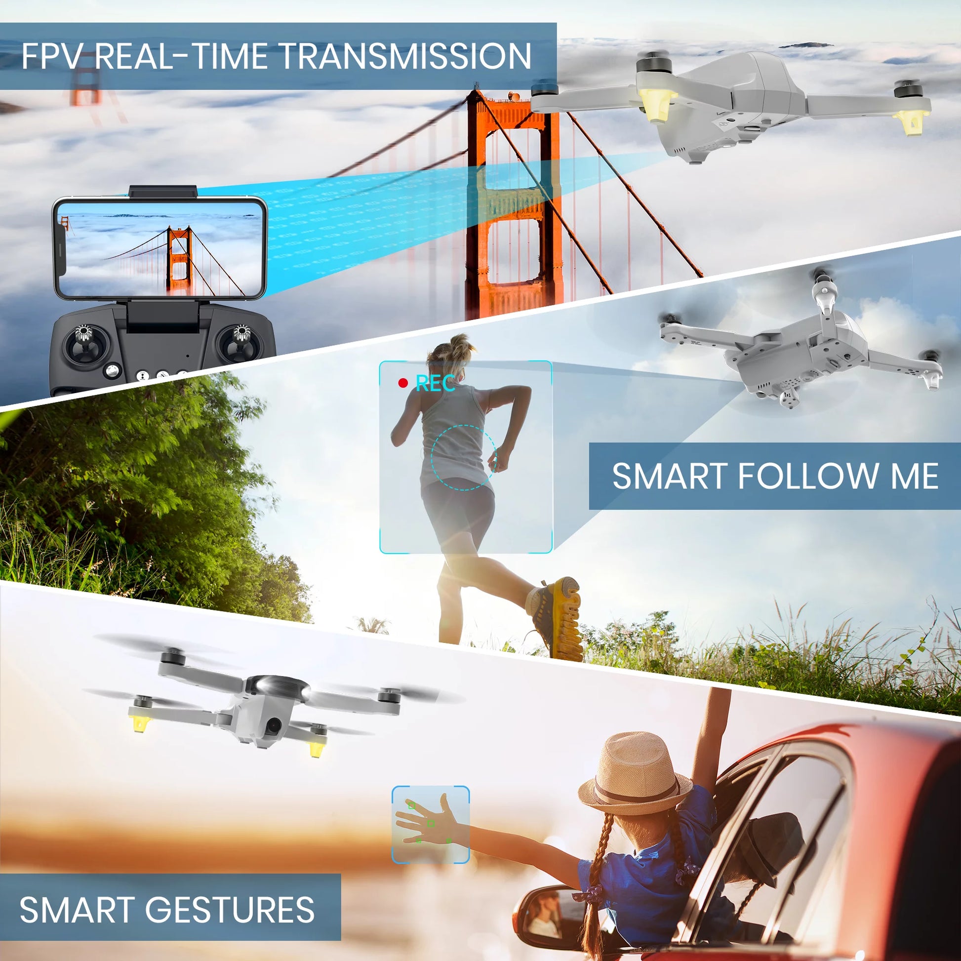 Z6Pro Foldable GPS Drone with 4K HD Camera