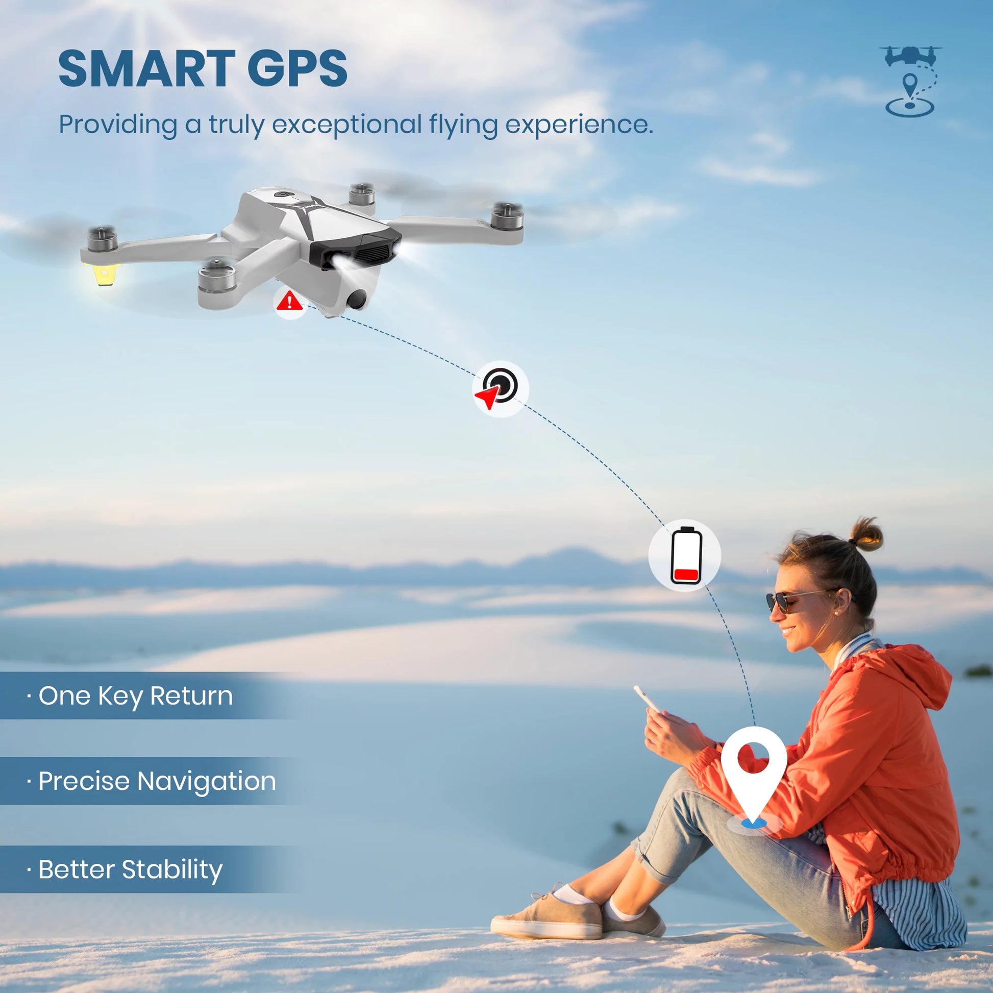 Z6Pro Foldable GPS Drone with 4K HD Camera