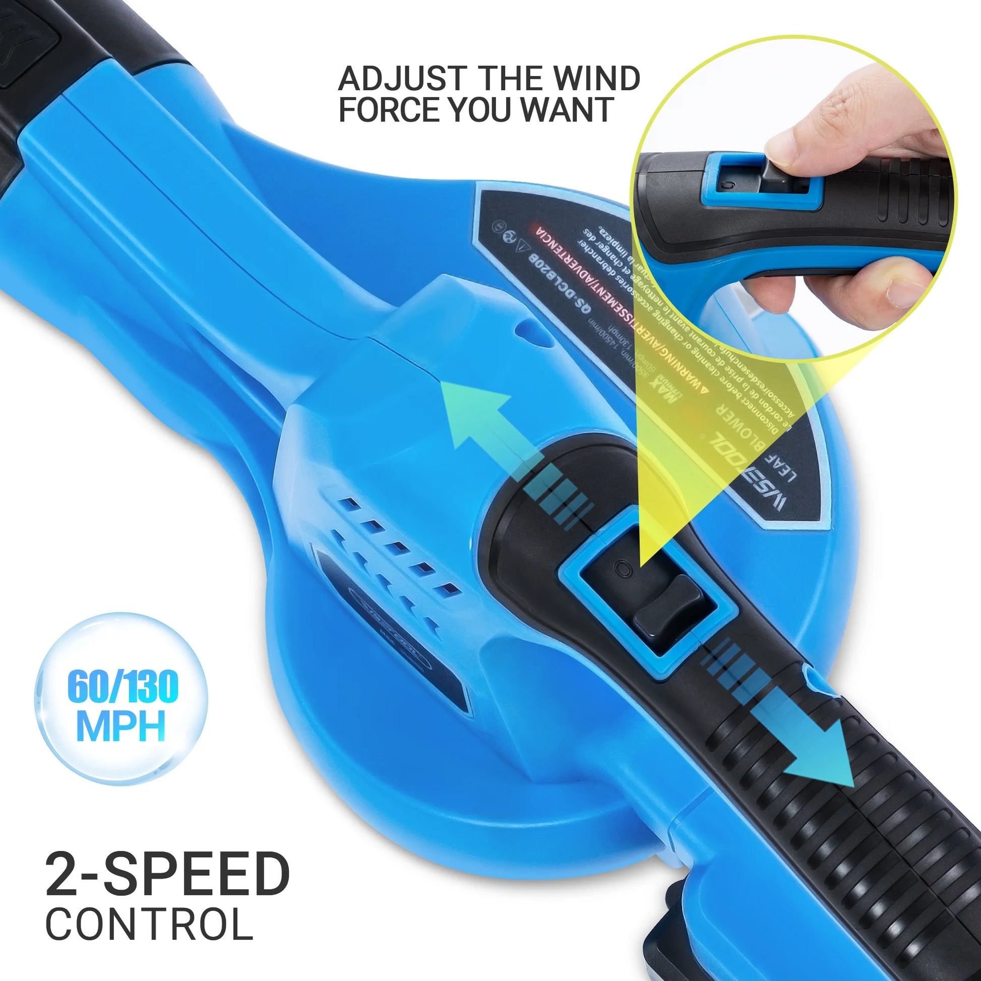 Leaf Blower 20V Cordless Electric Leaf Vacuum