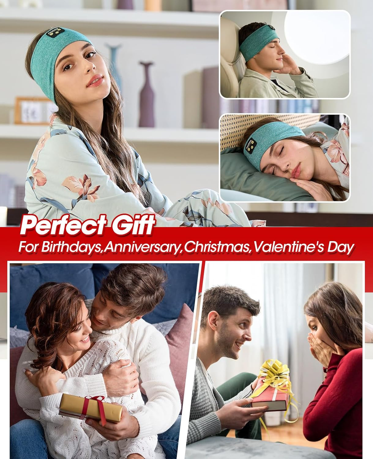 Headphones with Ultra-Thin HD Stereo Speakers