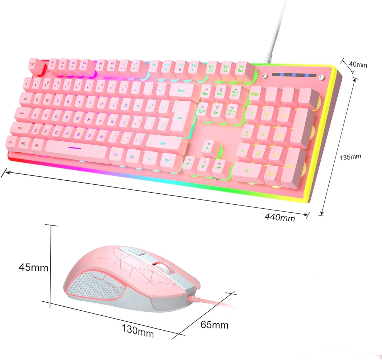 GT838 Gaming Keyboard and Mouse Combo