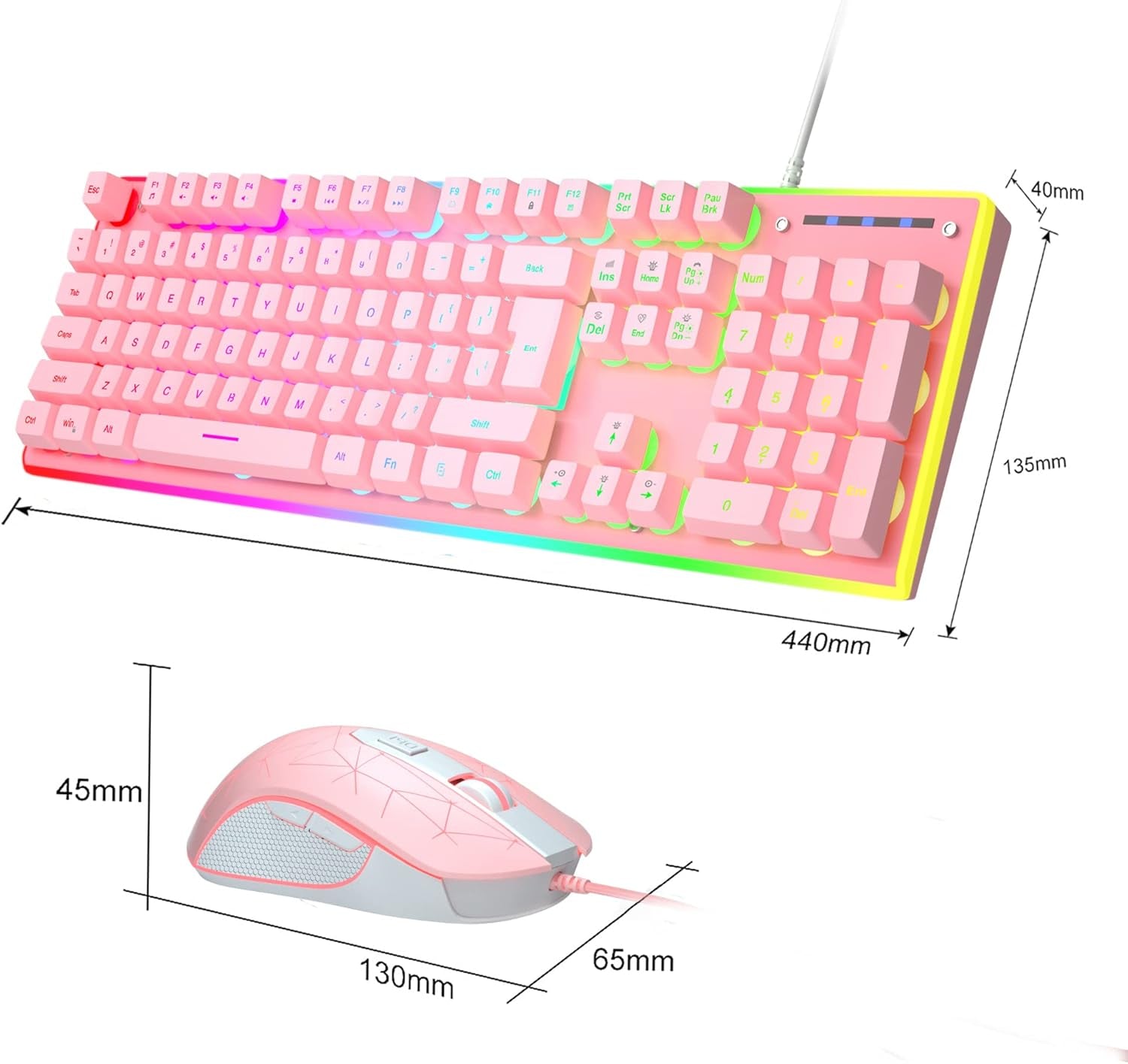 GT838 Gaming Keyboard and Mouse Combo