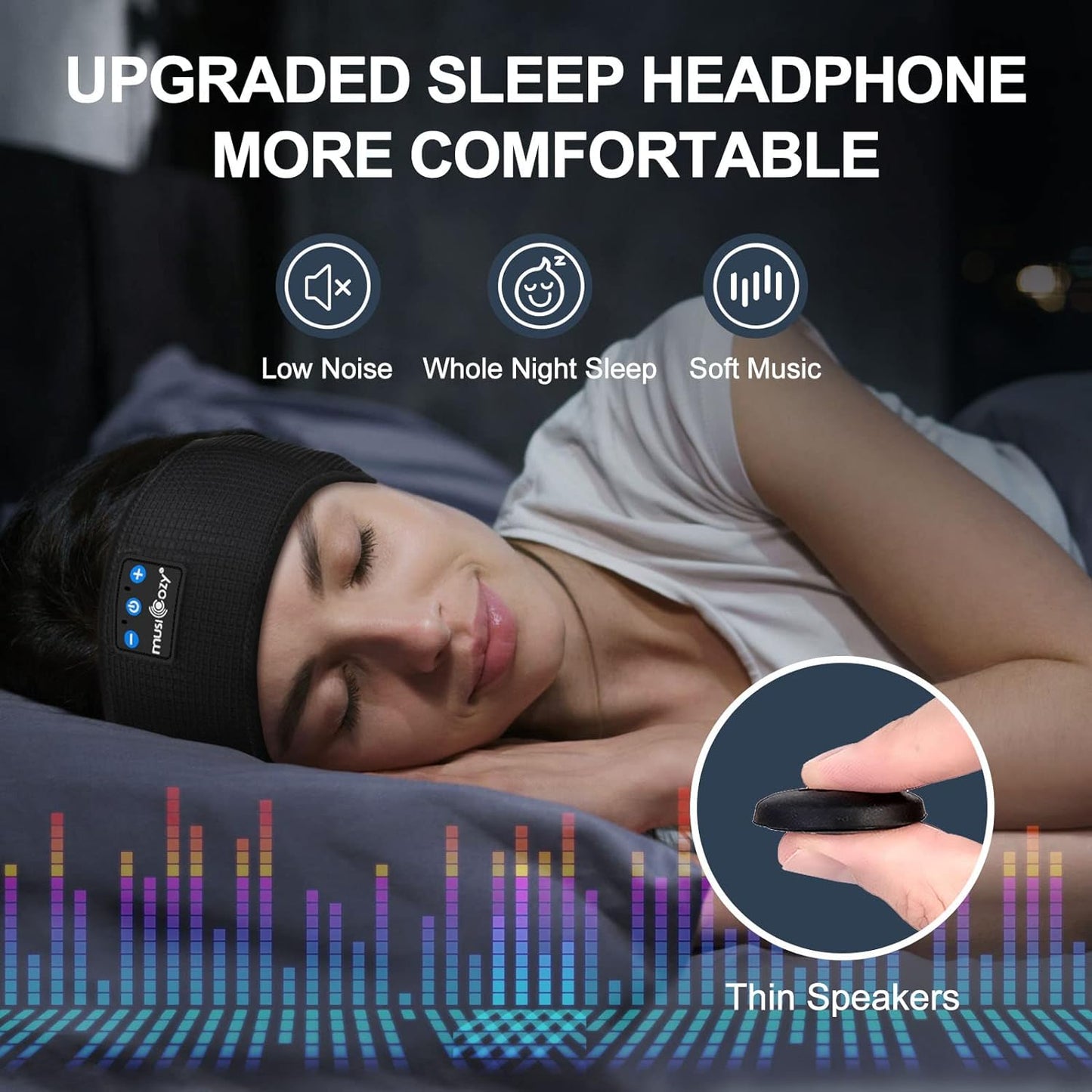 Breathable Music Headband with Bluetooth