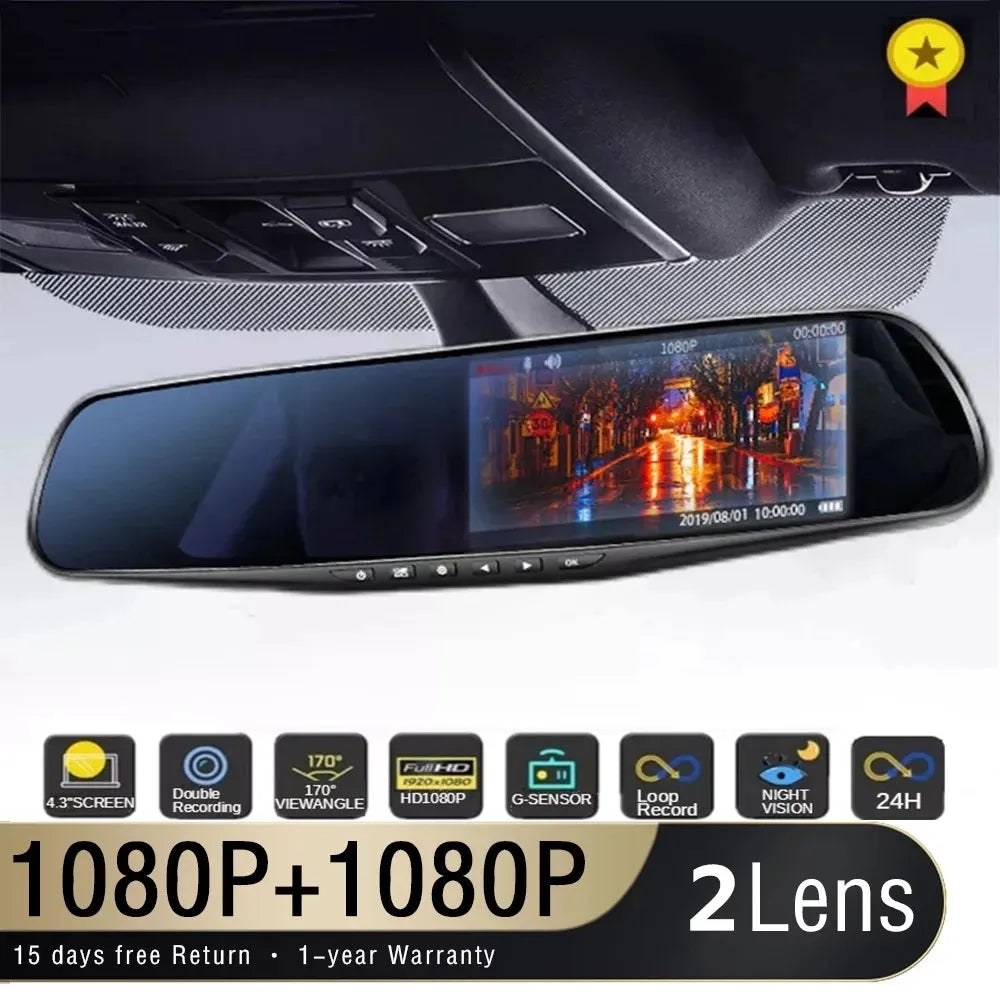 Mirror Dual Lens Car Recorder