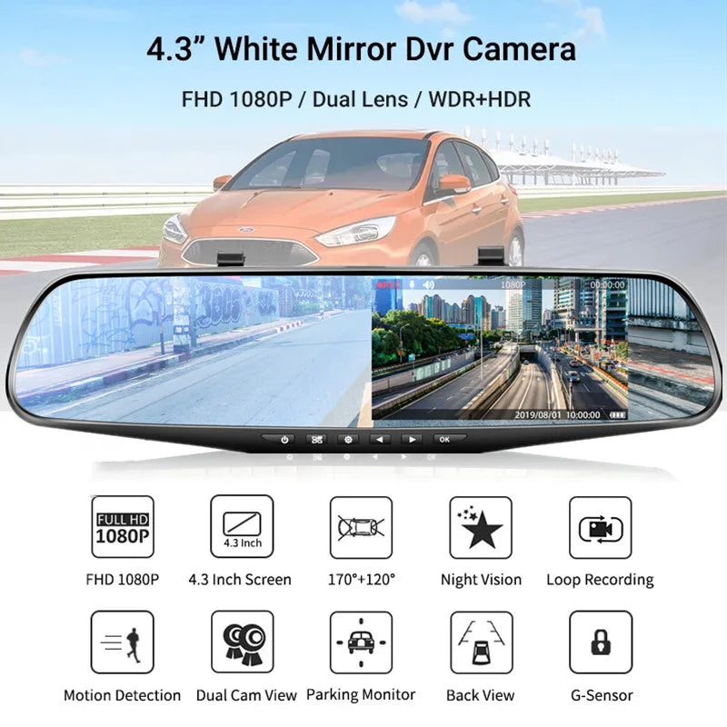 Mirror Dual Lens Car Recorder