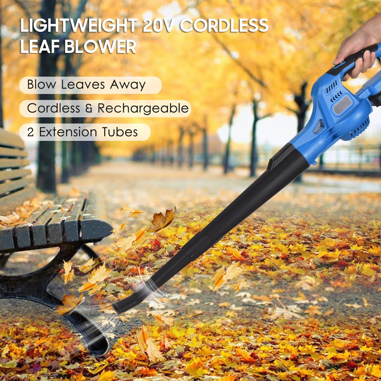 Leaf Blower 20V Cordless Electric Leaf Vacuum
