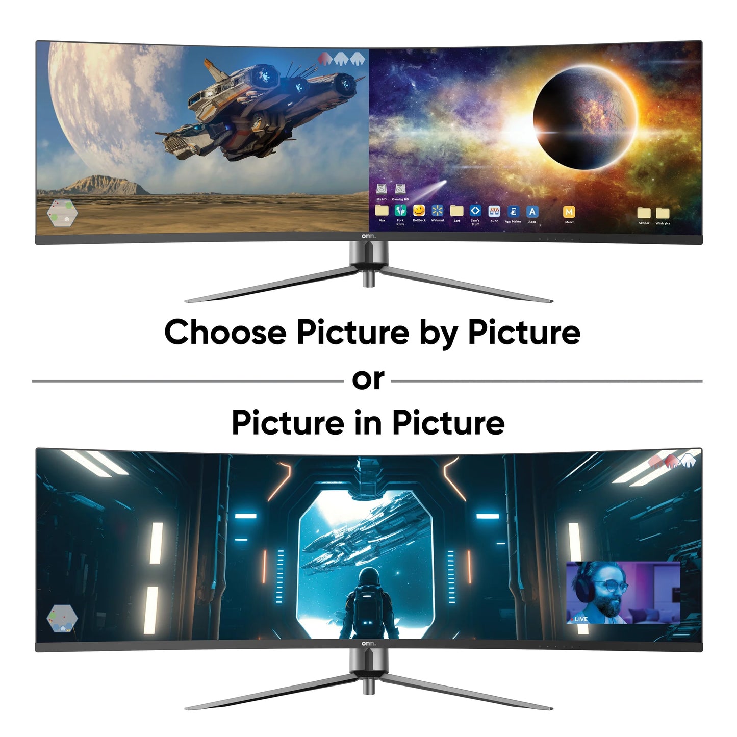49" 3840 X 1080P Curved Dual FHD Gaming Monitor