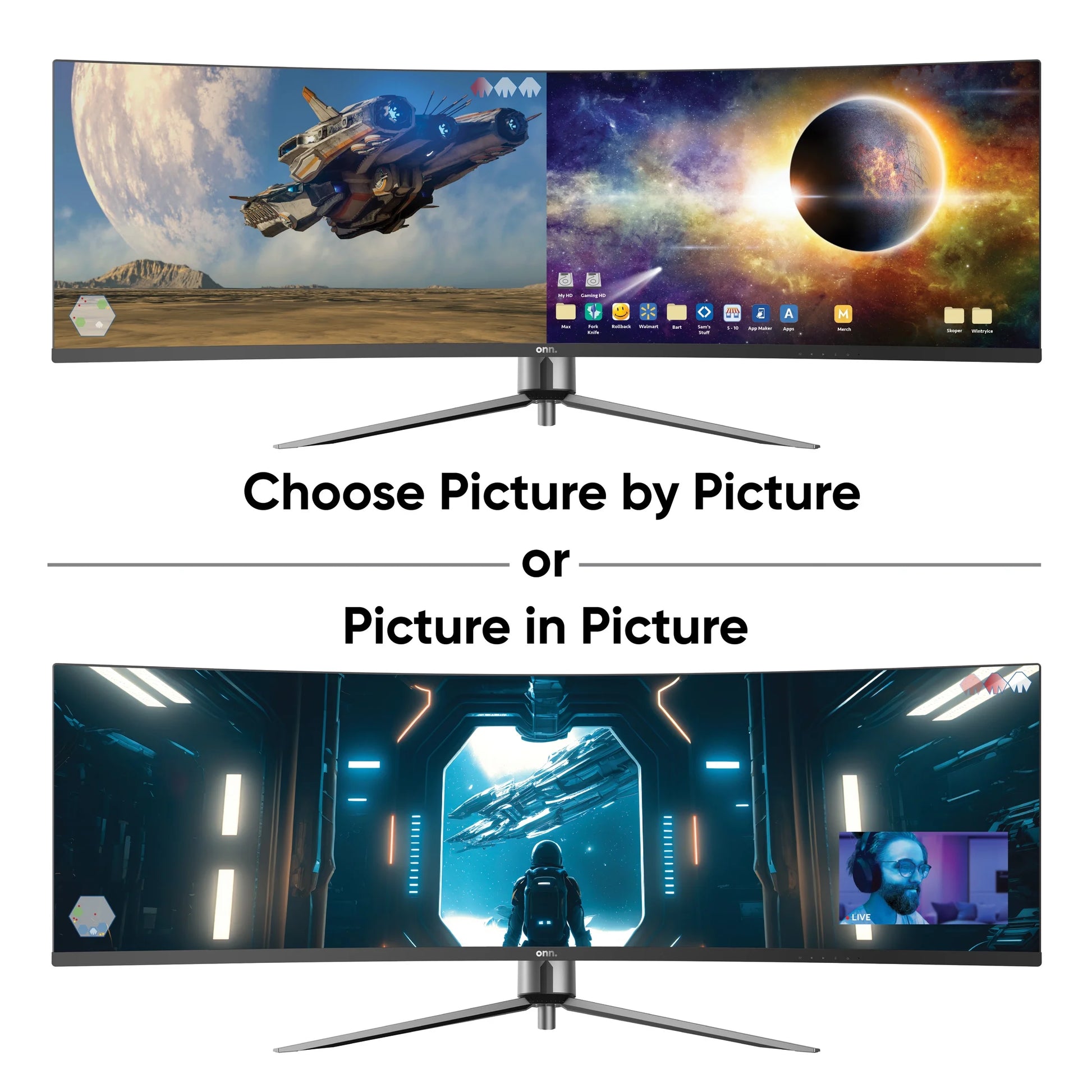 49" 3840 X 1080P Curved Dual FHD Gaming Monitor
