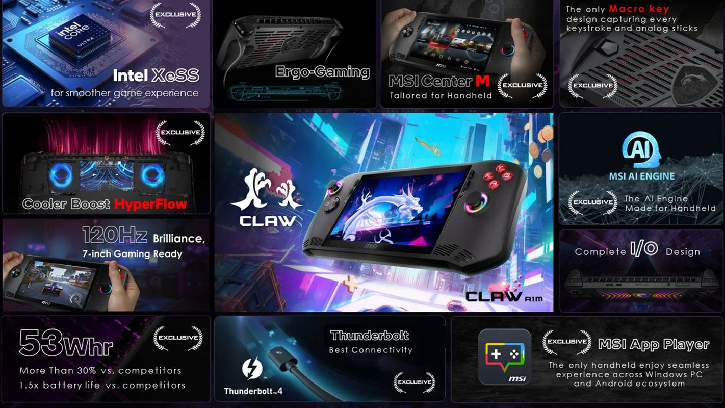 Claw 7" 120Hz Gaming Handheld