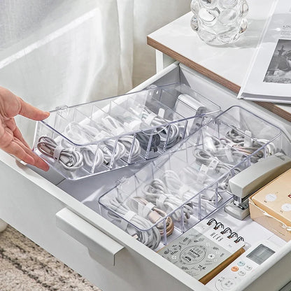 See-Through Charge Cable Organizer Box