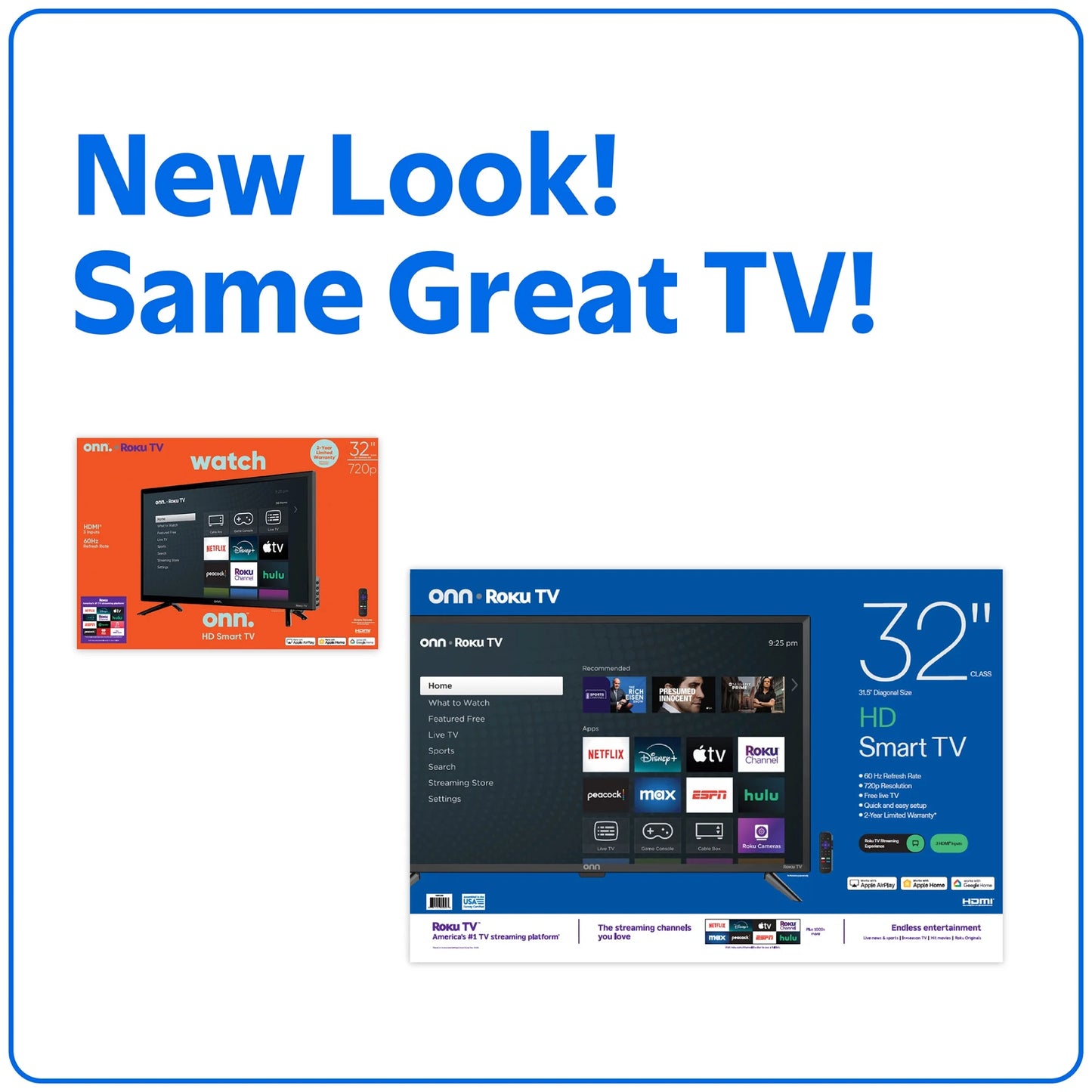 32” Class HD (720P) LED Roku Smart Television