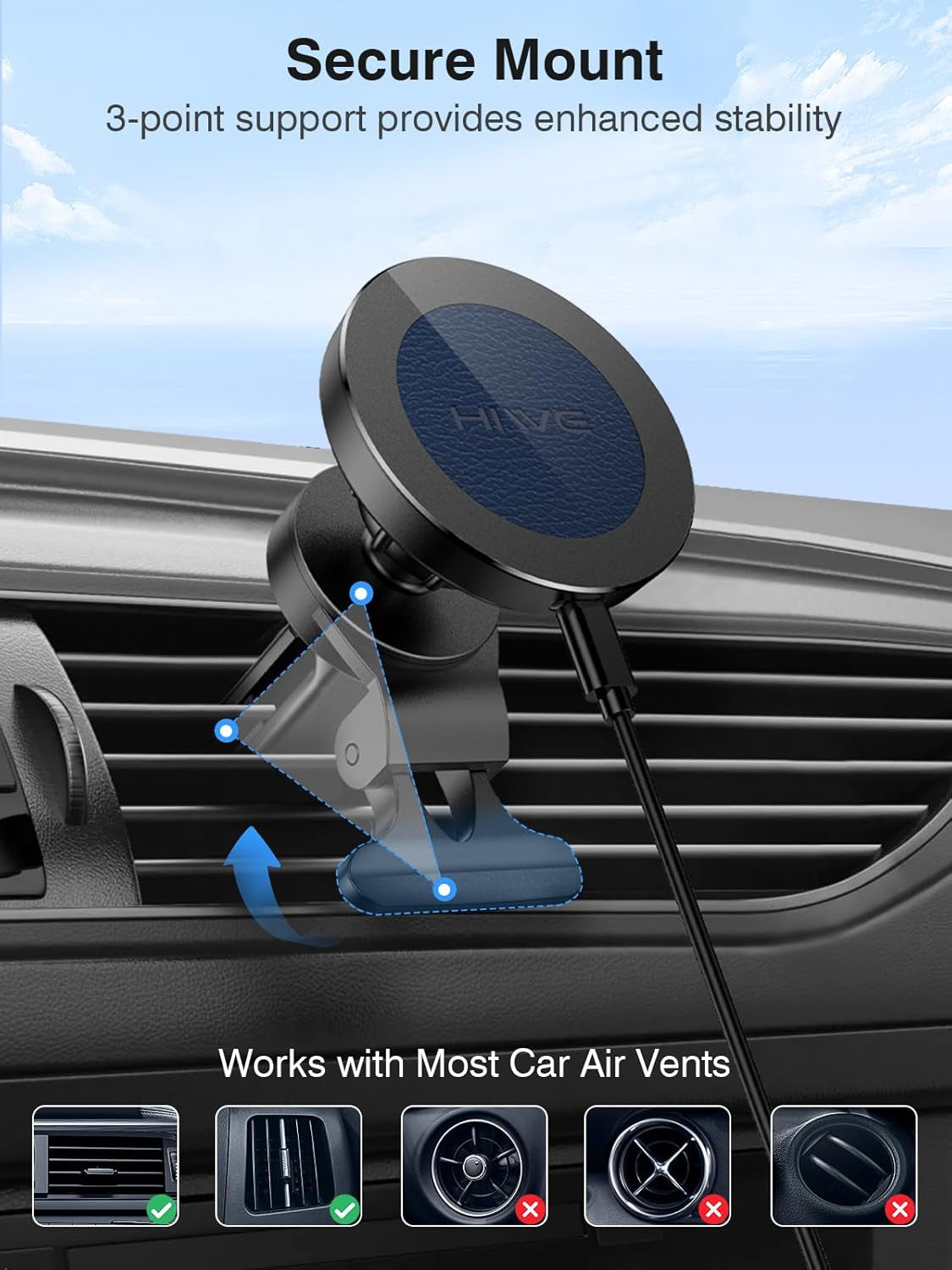 Magnetic Wireless Car Charger