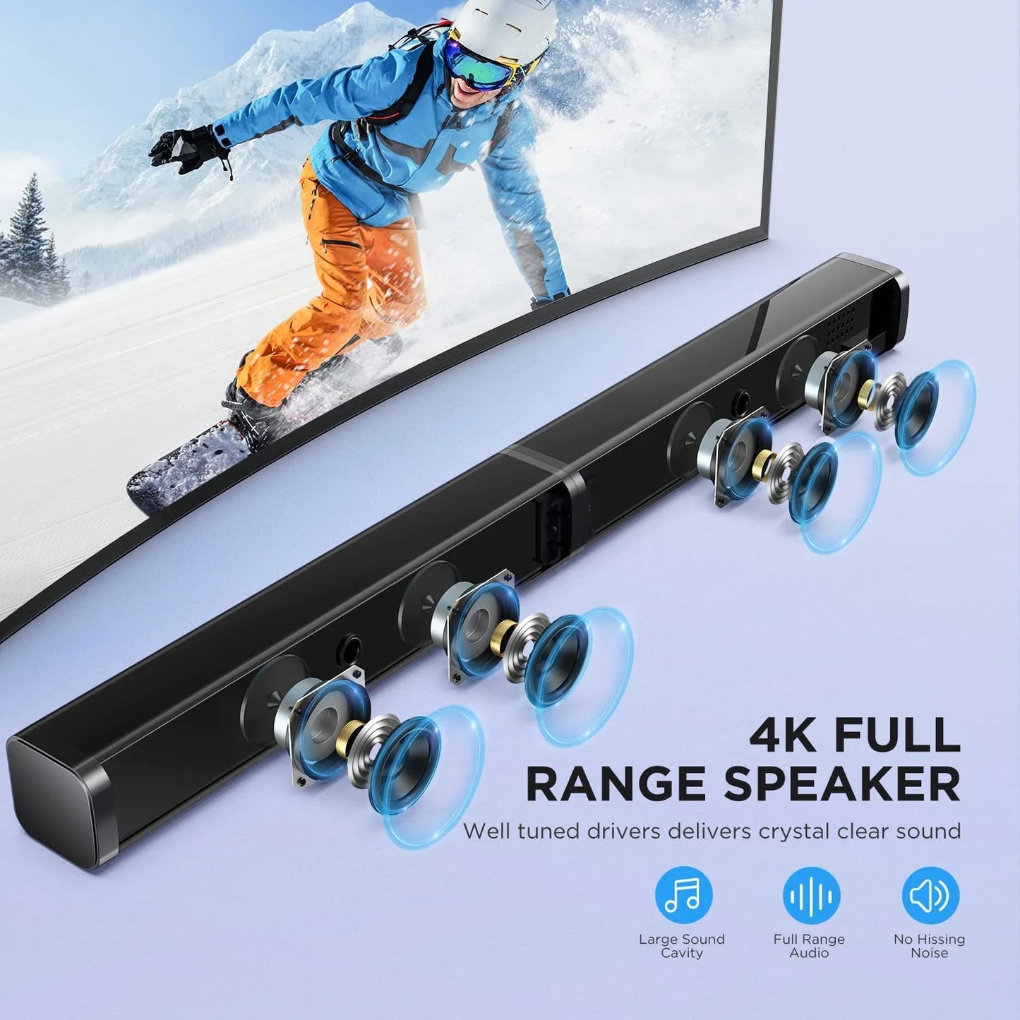 Sound Bar for Smart TV with Dolby Atmos