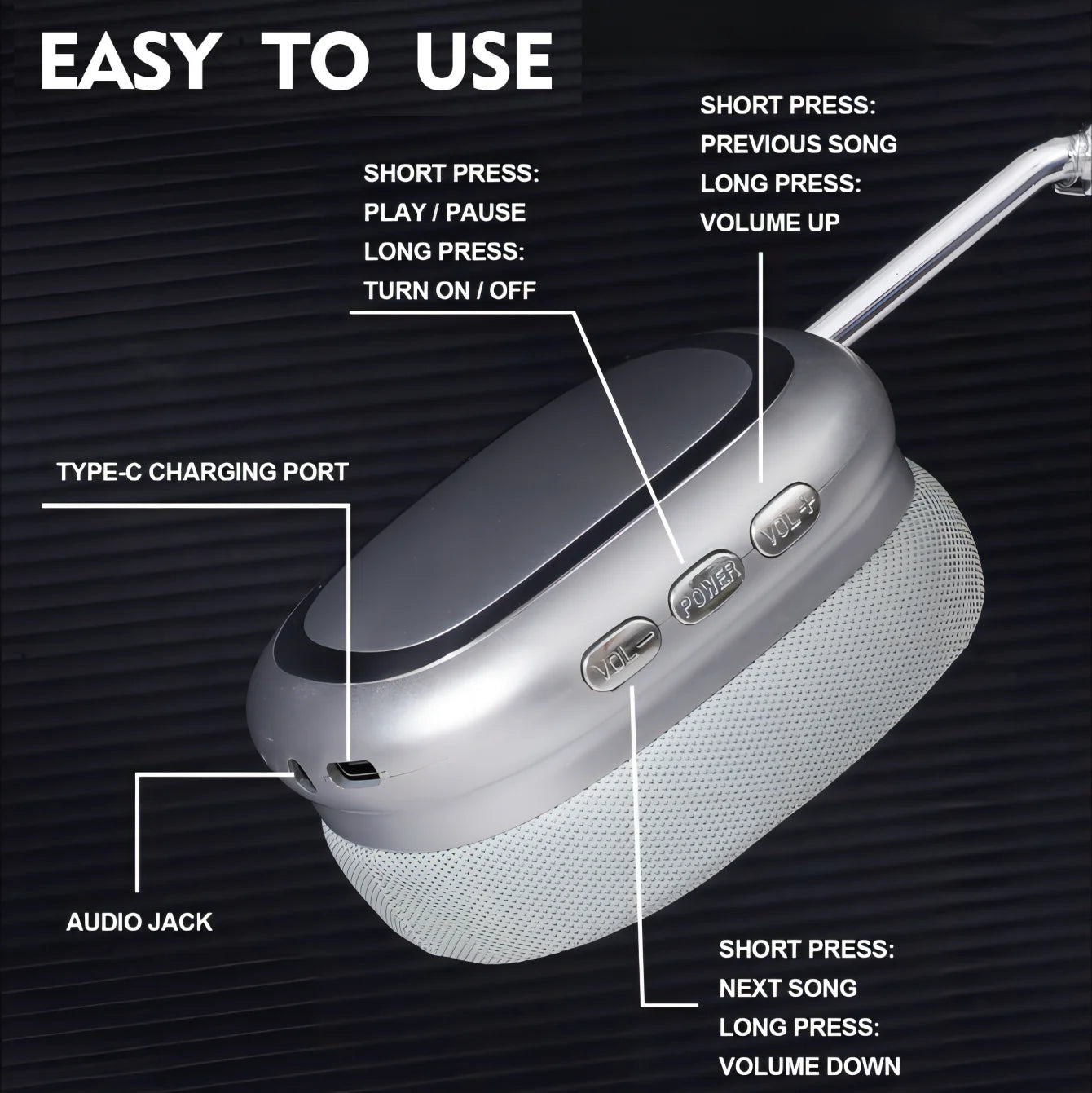 Over Ear Headphones with Microphones