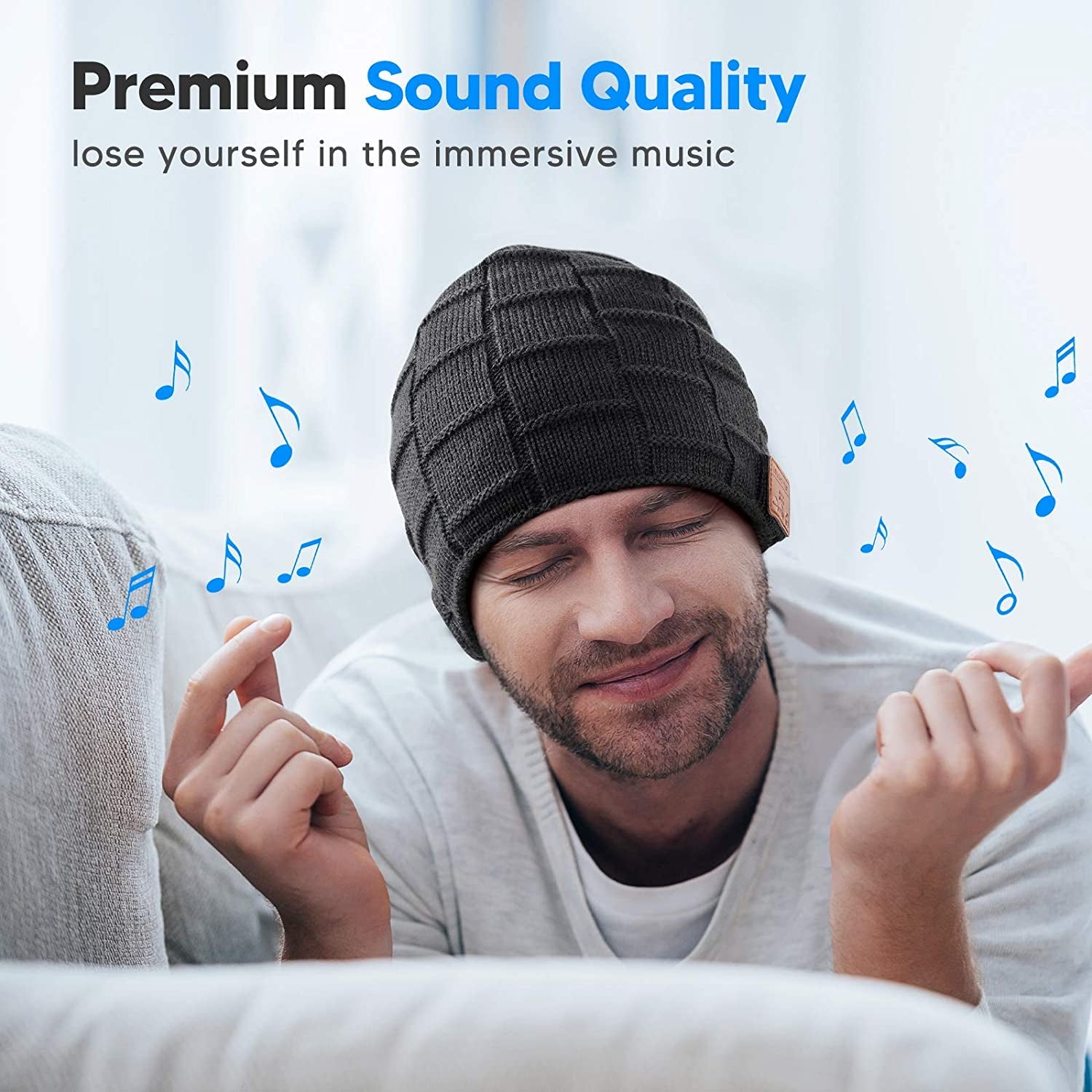 Bluetooth Beanie Hat Headphone