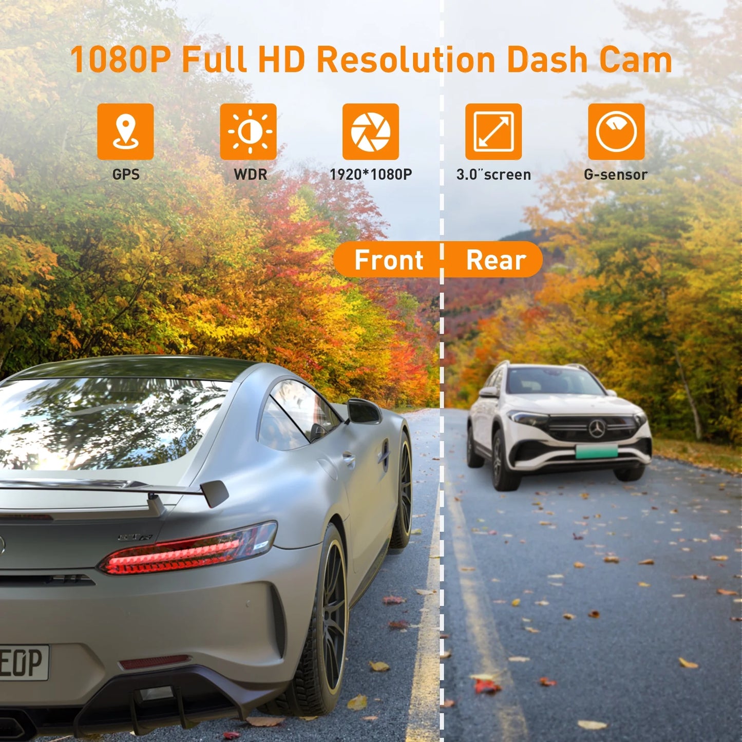 Car Camera with 3-Inch LCD Display