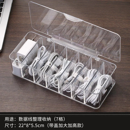 See-Through Charge Cable Organizer Box