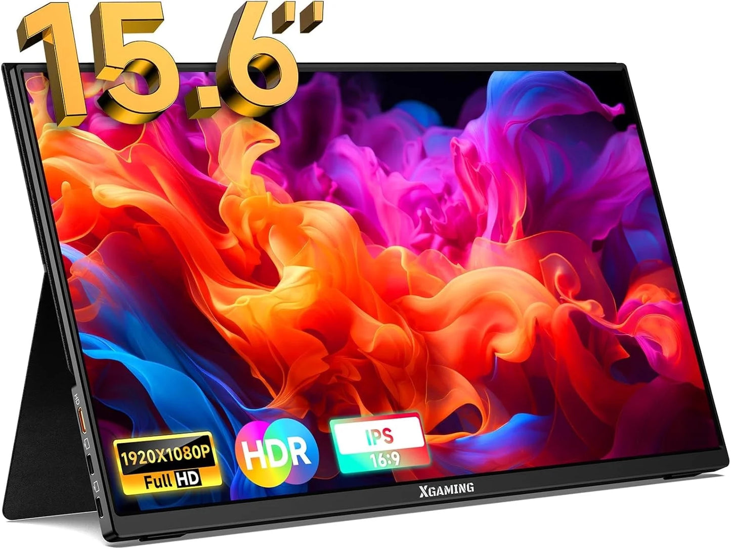 15.6'' Portable Monitor with Case (Black)