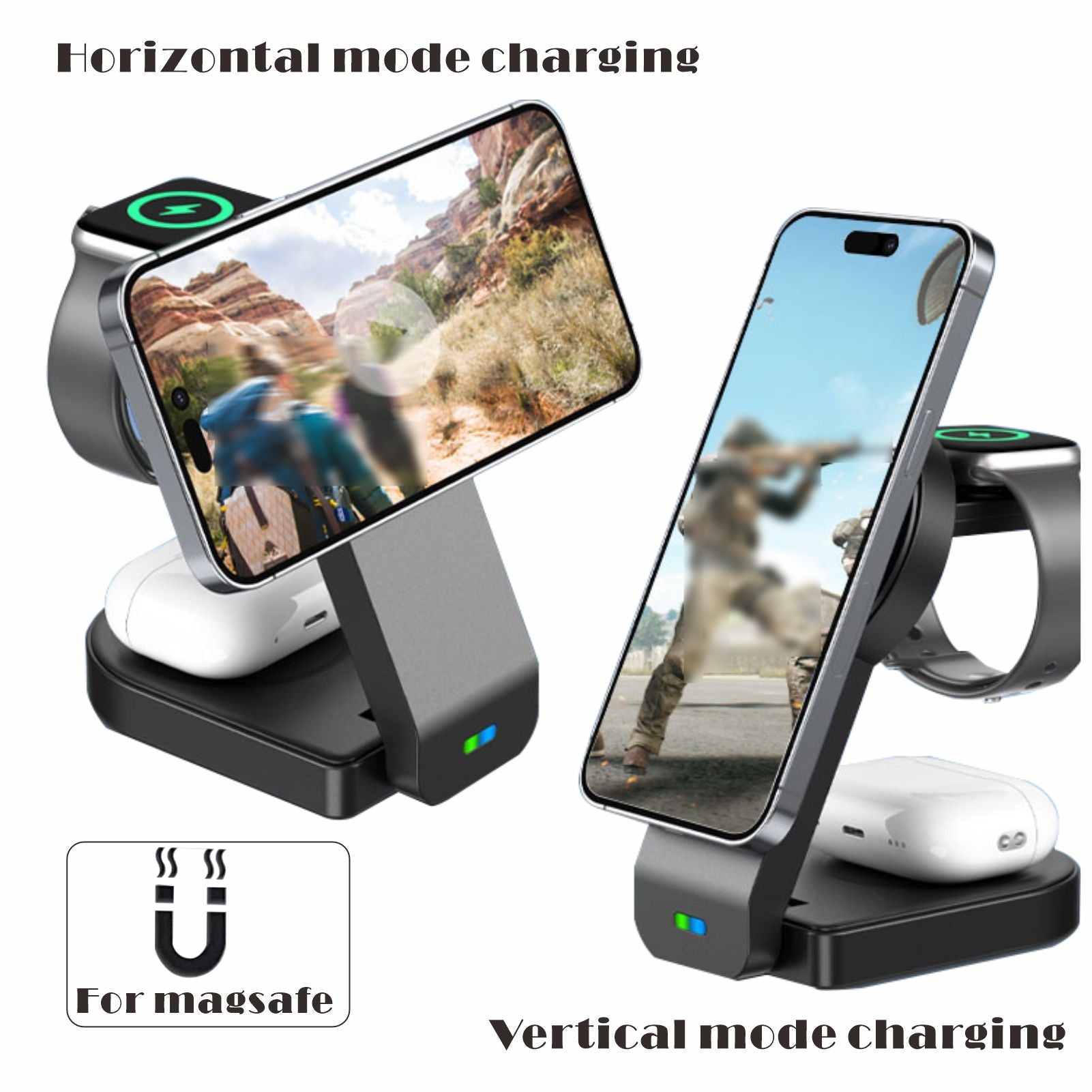 3-In-1 Docking Station with USB Type-C Cable