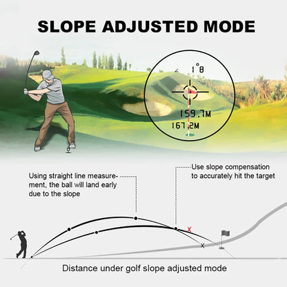 600M/Yard Golf Laser Rangefinder with Slope